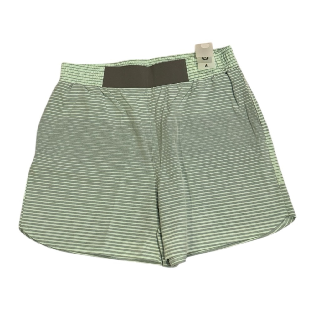 Mono B Mint Striped Athletic Shorts